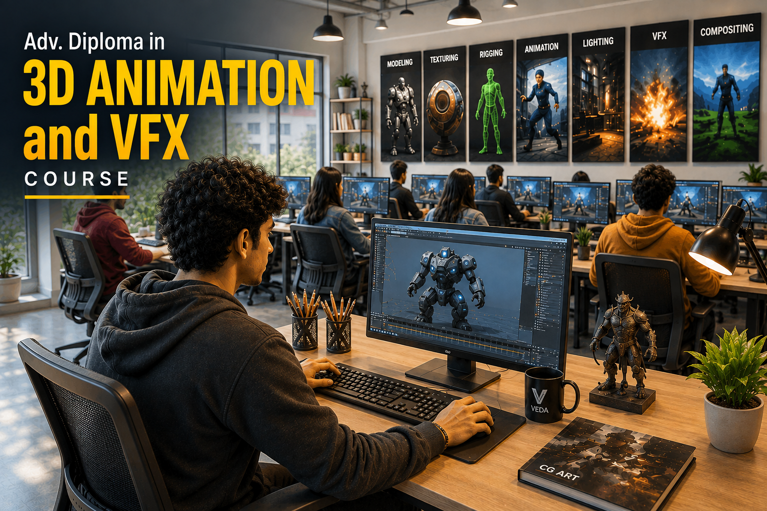 Advanced Diploma in 3D Animation & VFX Pune - VEDA College