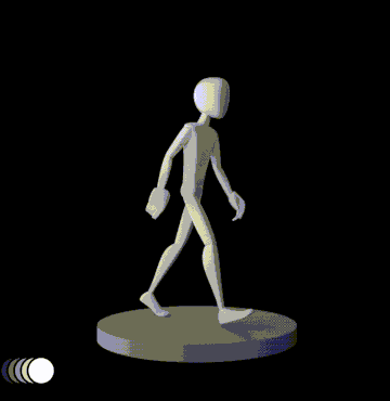 3D animation walk cycle
