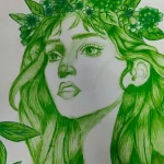 VEDA Student Work - Gitanjali Sing Character Face Illustration